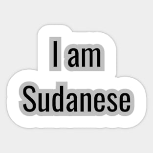 Country - I am Sudanese Sticker